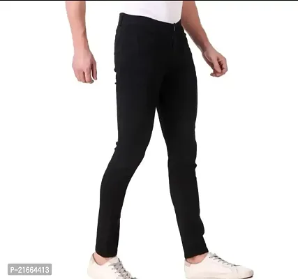 FLAYING MEN PLAIN BLACK JEANS 7-thumb3