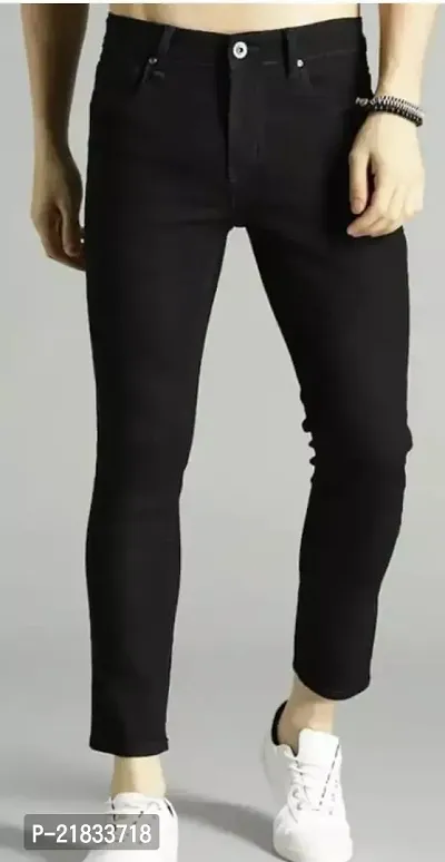 FLAYING MEN PLAIN BLACK JEANS 87