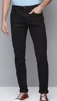 FLAYING MEN PLAIN BLACK JEANS 87-thumb1