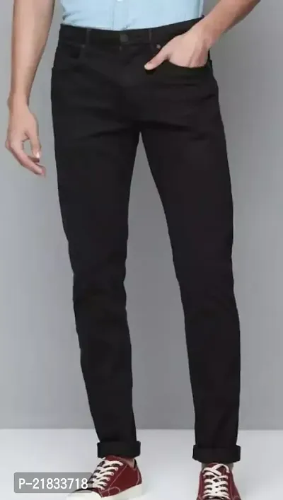 FLAYING MEN PLAIN BLACK JEANS 87-thumb2