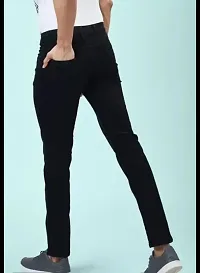 MEN PLAIN BLACK JEANS 102-thumb1