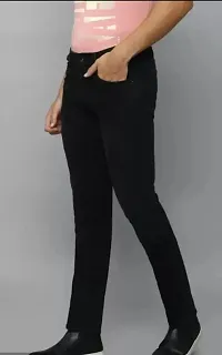 MEN PLAIN BLACK JEANS 170-thumb1