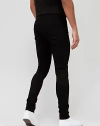 MEN PLAIN BLACK JEANS 180-thumb1