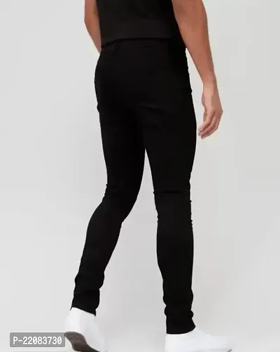 MEN PLAIN BLACK JEANS 180-thumb2