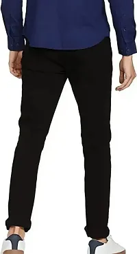 MEN PLAIN BLACK JEANS 125-thumb1