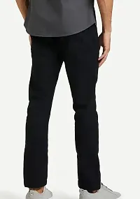 FLAYING MEN PLAIN BLACK JEANS 1008-thumb1