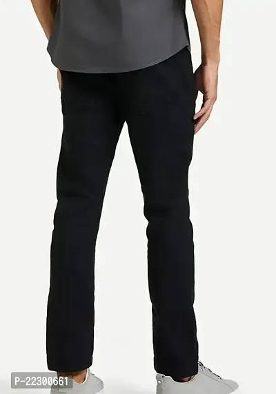 FLAYING MEN PLAIN BLACK JEANS 1008-thumb2