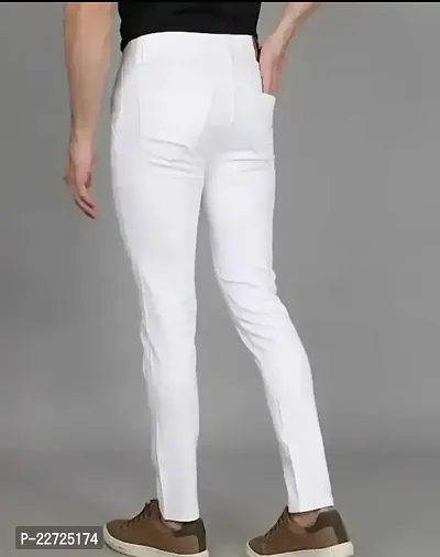 FLAYING MEN PLAIN WHITE JEANS-thumb2