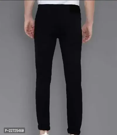 FLAYING MEN PLAIN BLACK JEANS-thumb2