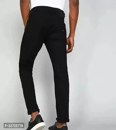 FLAYING MEN PLAIN BLACK JEANS-thumb2