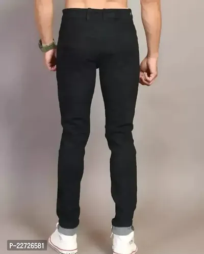 FLAYING MEN PLAIN BLACK JEANS-thumb2