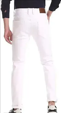 FLAYING MEN PLAIN WHITE JEANS-thumb2