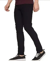 FLAYING MEN PLAIN BLACK JEANS-thumb2