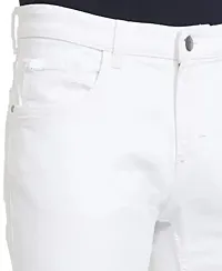 Classic Cotton Blend Solid Jeans For Men-thumb2