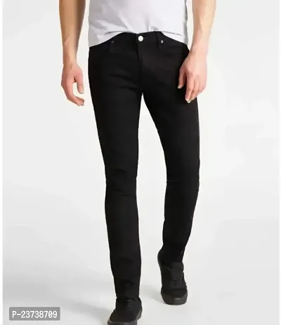 MEN PLAIN BLACK JEANS