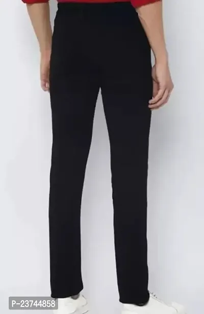 MEN PLAIN BLACK JEANS-thumb2