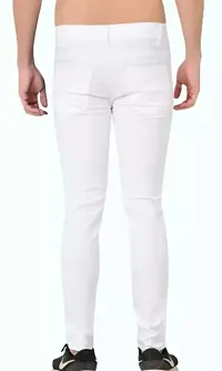 MEN PLAIN WHITE JEANS-thumb1