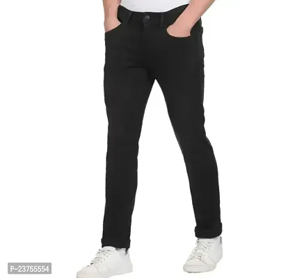 MEN PLAIN BLACK JEANS