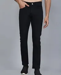 MEN PLAIN BLACK JEANS-thumb4