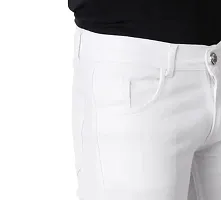 MEN PLAIN WHITE JEANS-thumb3