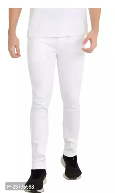 MEN PLAIN WHITE JEANS