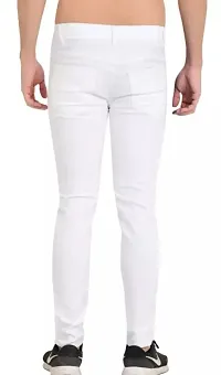 MEN PLAIN WHITE JEANS-thumb1