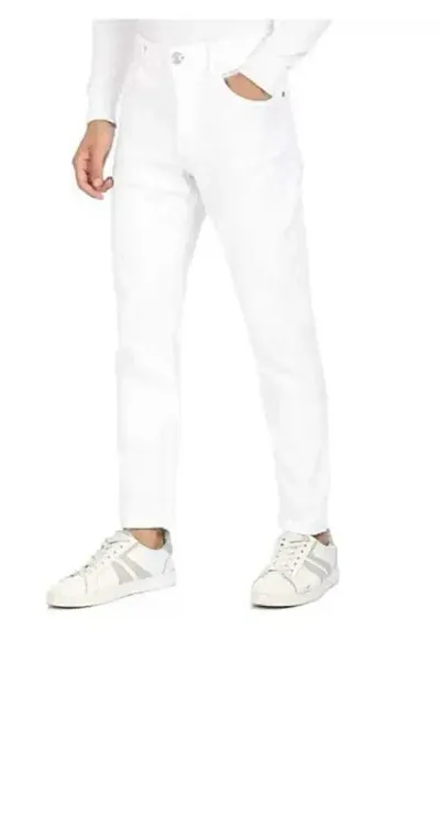 Stylish Blend Mid-Rise Jeans For Men