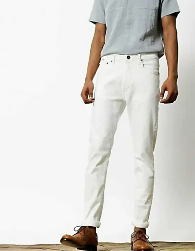 Elegant Solid Jeans For Men