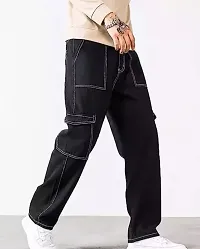 Stylish Men Black Fashion Jeans-thumb1