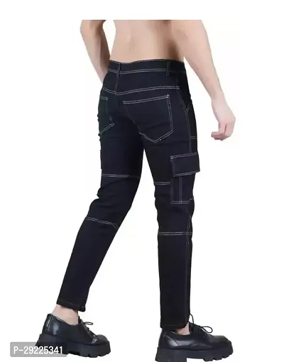 Stylish Men Black Fashion Jeans-thumb2