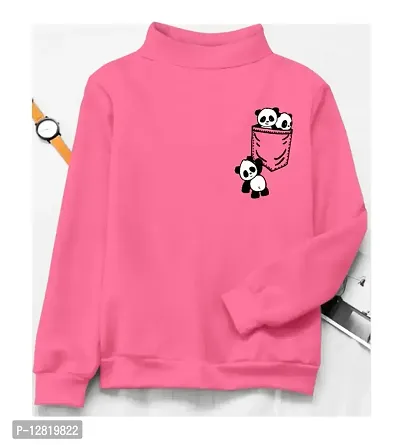 Elegant Pink Cotton Self Design T-Shirts For Women-thumb0