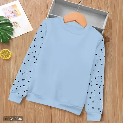 Elegant Blue Cotton Self Design T-Shirts For Women-thumb0