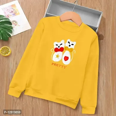 Elegant Yellow Cotton Self Design T-Shirts For Women-thumb0