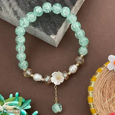 Flower/Jade Stone Latkan Bracelet For Raksha Bandhan | Best Bracelet Rakhi For Brother/Bhabhi-thumb0