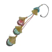 Tassel , Multi Beads 3 Layer Latkan Lumba Rakhi For Raksha Bandhan For Bhabhi/ Sister In Law-thumb1