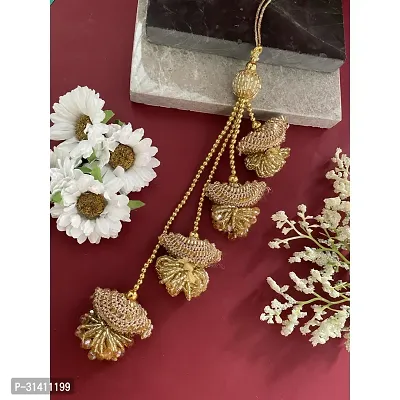 Tassel , Beads 4 Layer Latkan Lumba Rakhi For Raksha Bandhan For Bhabhi/ Sister In Law