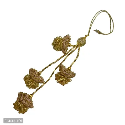 Tassel , Beads 4 Layer Latkan Lumba Rakhi For Raksha Bandhan For Bhabhi/ Sister In Law-thumb2