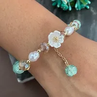 Flower/Jade Stone Latkan Bracelet For Raksha Bandhan | Best Bracelet Rakhi For Brother/Bhabhi-thumb1