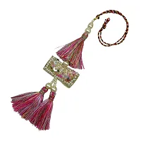 Tassel Pearls , Multi Thread Latkan Lumba Rakhi For Raksha Bandhan For Bhabhi/ Sister In Law-thumb1