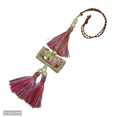 Tassel Pearls , Multi Thread Latkan Lumba Rakhi For Raksha Bandhan For Bhabhi/ Sister In Law-thumb2