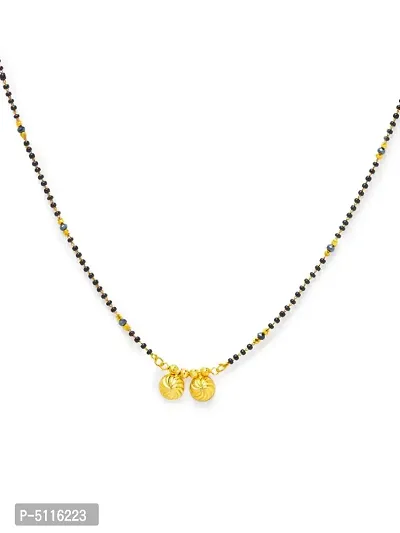 Designer Gold Plated Long Mangalsutra For Women (28 Inches)-thumb0