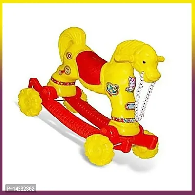 Plastic Rocking horse Name of Chetak use for Children 2 to 5 years-thumb0
