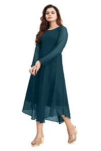 Navya Clothing Heavy Georgette Long Anarkali Gown Kurta for Women  Girls-thumb1