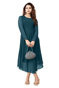 Navya Clothing Heavy Georgette Long Anarkali Gown Kurta for Women  Girls-thumb3
