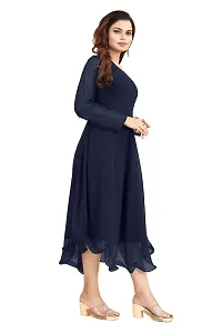 Navya Clothing Heavy Georgette Long Anarkali Gown Kurta for Women  Girls-thumb1