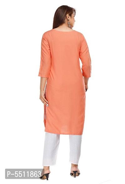 Latest Orange Kurti Pant Set-thumb2