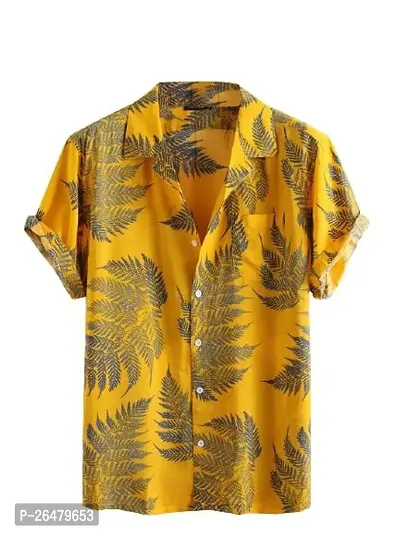 Fancy Lycra Printed Casual Shirts For Men-thumb0