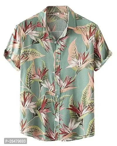 Fancy Lycra Printed Casual Shirts For Men-thumb0