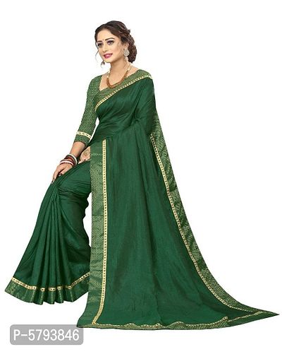 Beautiful Art Silk Saree with Blouse piece-thumb2