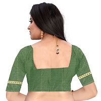 Beautiful Art Silk Saree with Blouse piece-thumb2